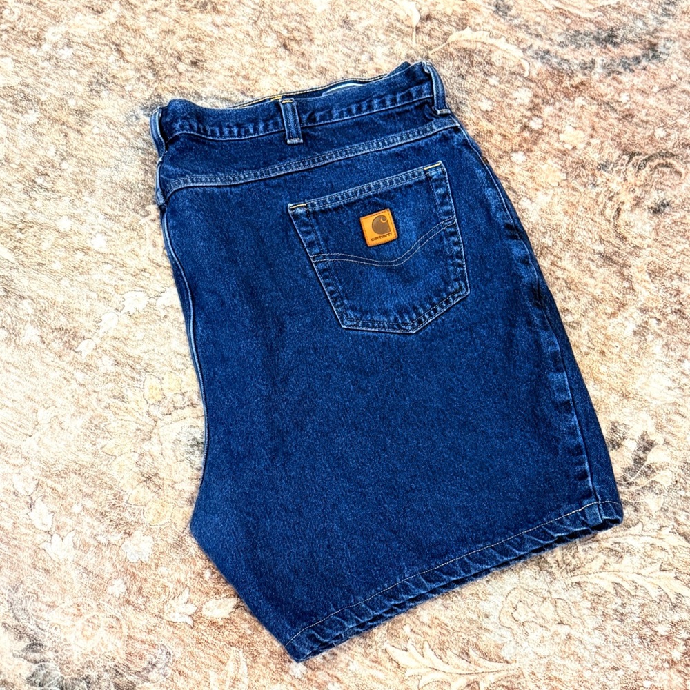 Carhartt Men’s Denim Shorts Size 42 – Rugged Workwear Blue Jean Shorts